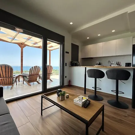 شقة Aelios Petra Sea View Apartment 4 Asgourou