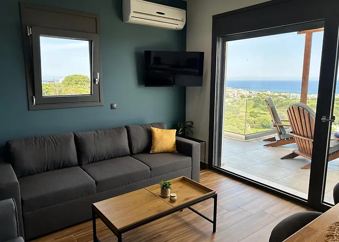 شقة Aelios Petra Sea View Apartment 4 Asgourou