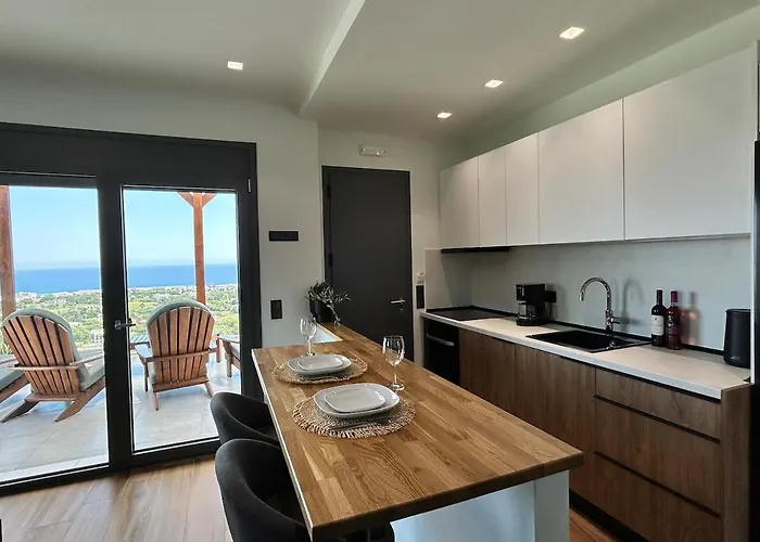 شقة Aelios Petra Sea View Apartment 4 Asgourou